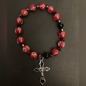 Red Rosary bracelet